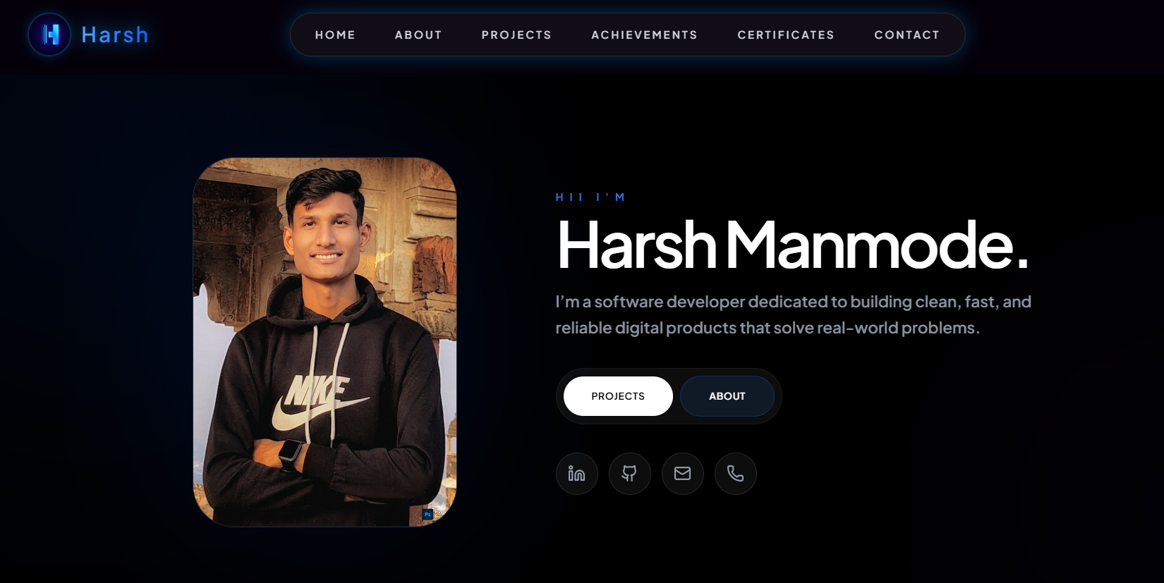 Harsh Manmode | Full-Stack Developer & Software Engineer